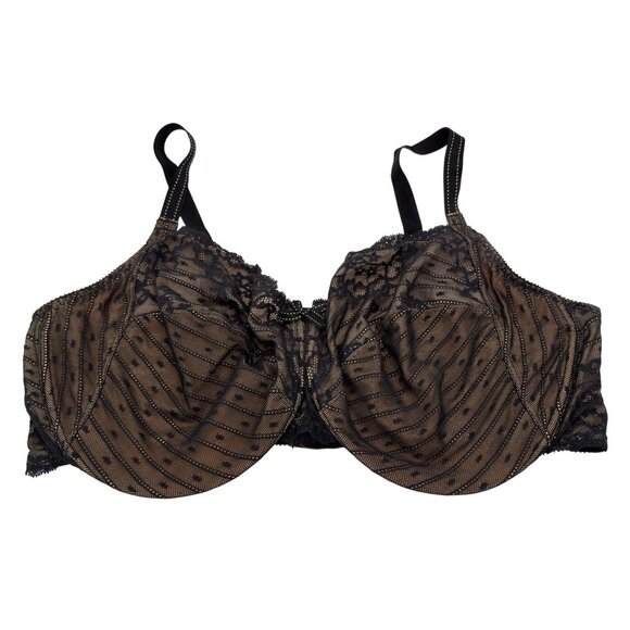 Chantelle 32810 Rive Gauche Full Coverage Unlined Bra Black Women's 44H - Picture 3 of 9